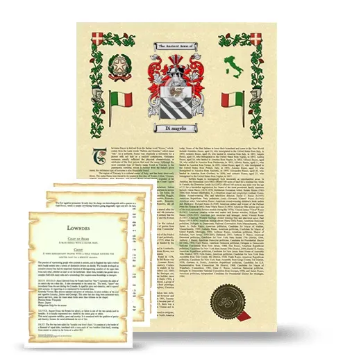 Di angelo Armorial History and Symbolism package