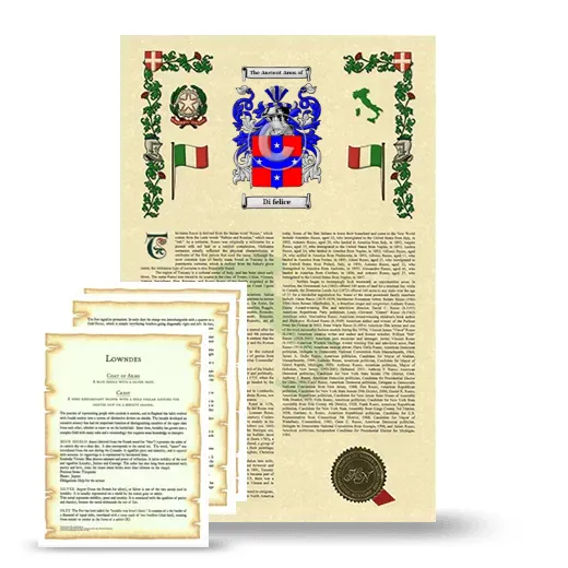 Di felice Armorial History and Symbolism package