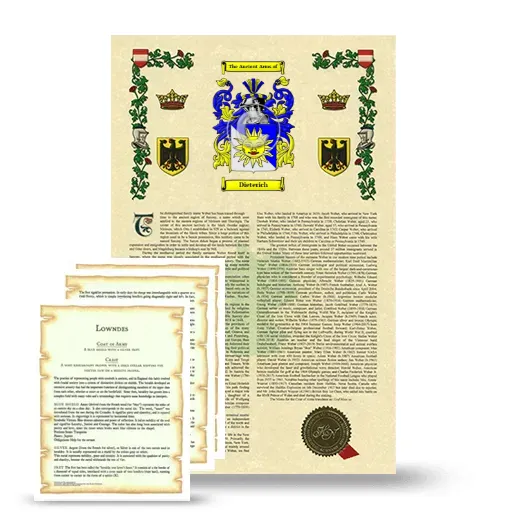 Dieterich Armorial History and Symbolism package