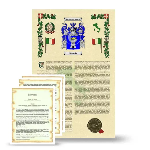 Dinardo Armorial History and Symbolism package