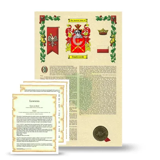Dombrowski Armorial History and Symbolism package