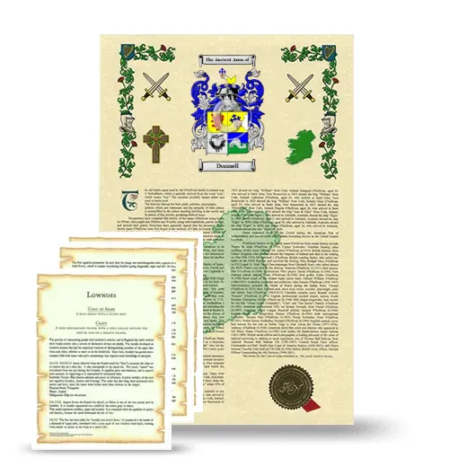 Donnell Armorial History and Symbolism package