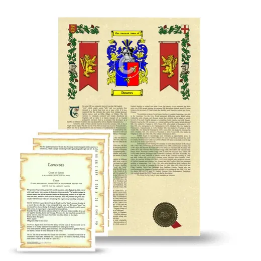 Dowers Armorial History and Symbolism package