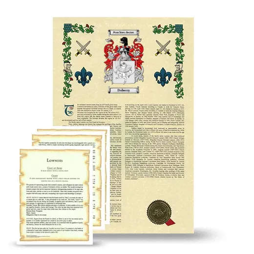 Duberry Armorial History and Symbolism package