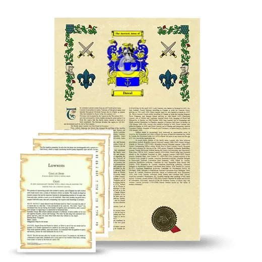 Duval Armorial History and Symbolism package