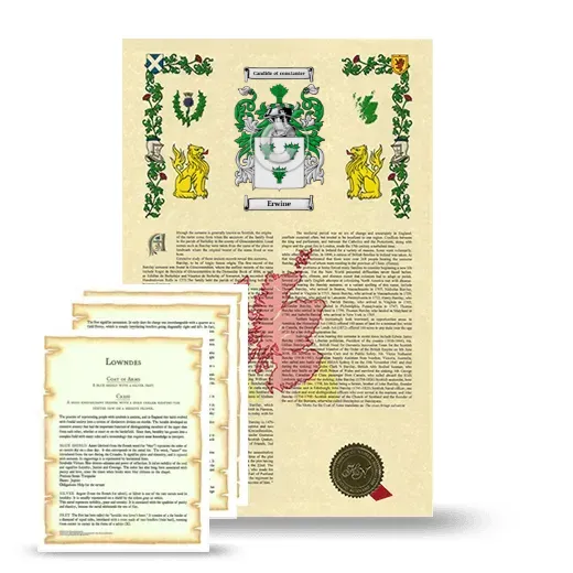 Erwine Armorial History and Symbolism package