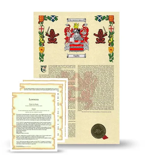 Esplin Armorial History and Symbolism package