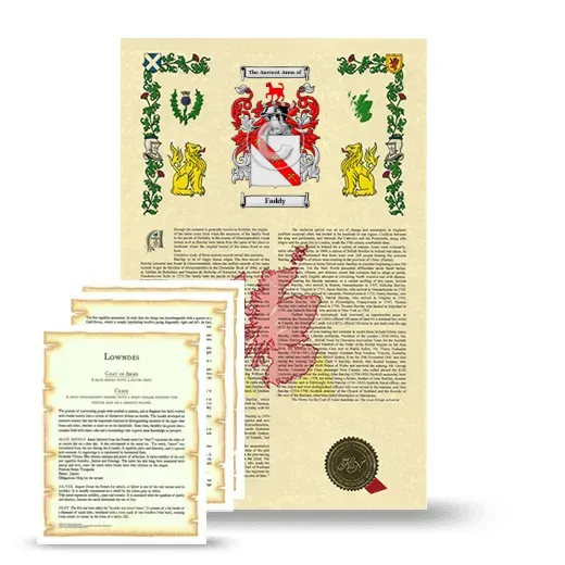 Faddy Armorial History and Symbolism package