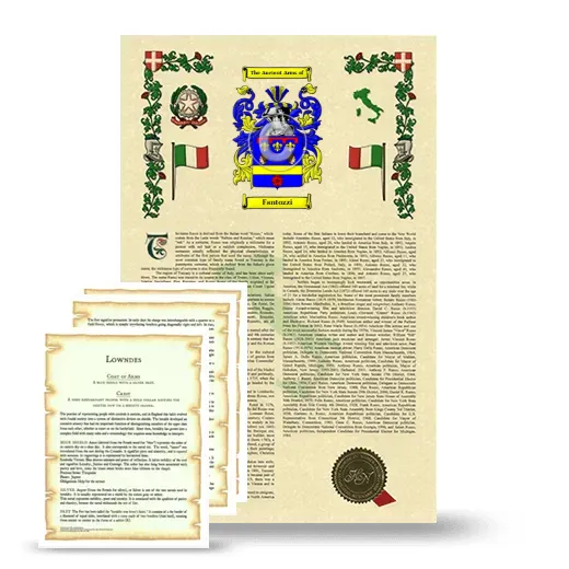 Fantozzi Armorial History and Symbolism package