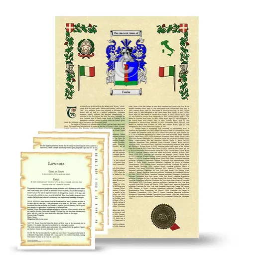 Faria Armorial History and Symbolism package