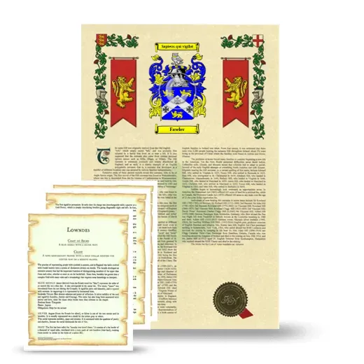 Fawler Armorial History and Symbolism package