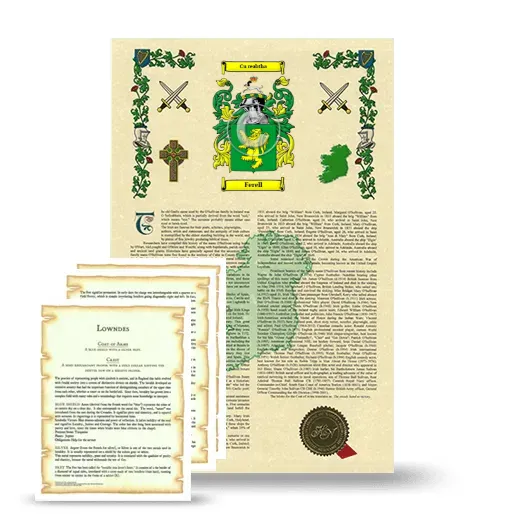 Ferell Armorial History and Symbolism package