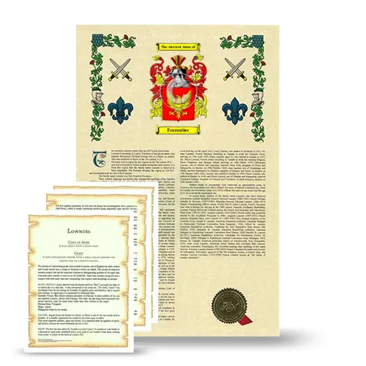 Forrestier Armorial History and Symbolism package