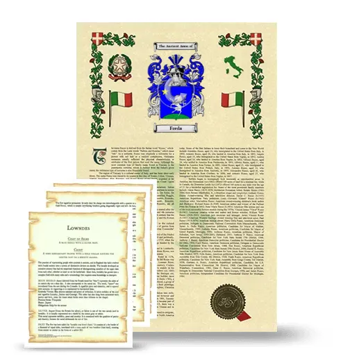 Freda Armorial History and Symbolism package