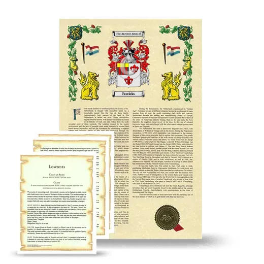 Frericks Armorial History and Symbolism package
