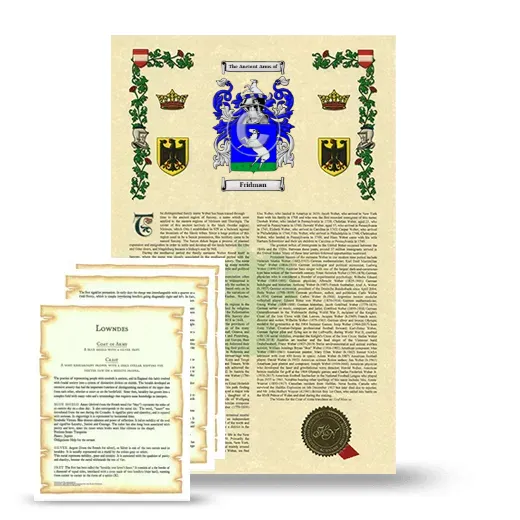 Fridman Armorial History and Symbolism package