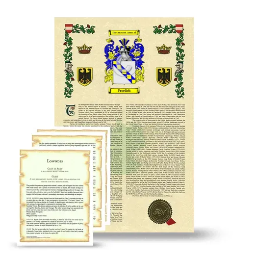 Froelich Armorial History and Symbolism package