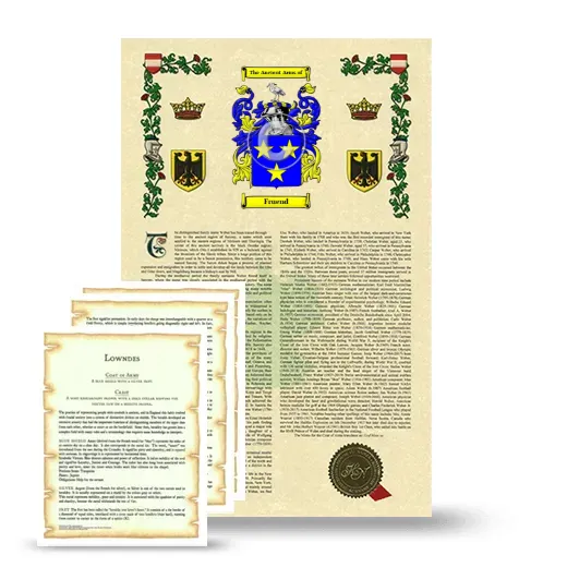 Fruend Armorial History and Symbolism package