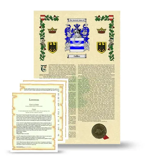 Gallan Armorial History and Symbolism package
