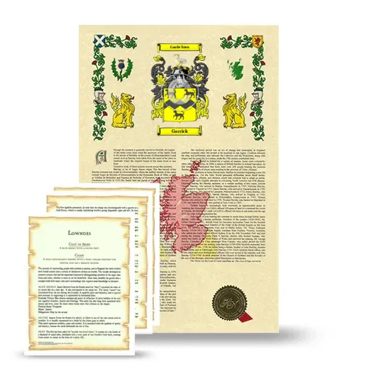 Garrick Armorial History and Symbolism package