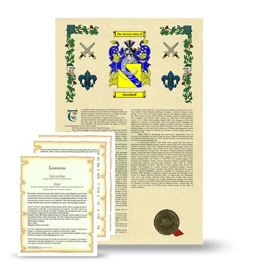Gaudard Armorial History and Symbolism package