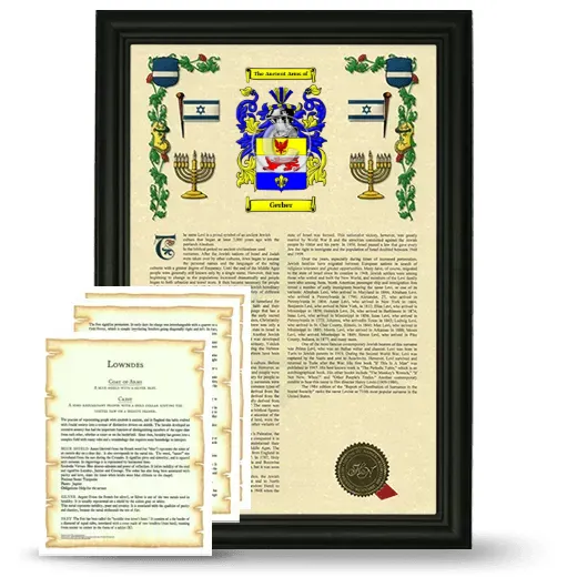 Gerber Framed Armorial History and Symbolism - Black