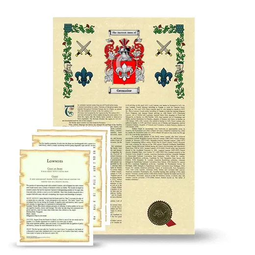 Germaine Armorial History and Symbolism package