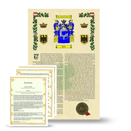 Gerst Armorial History and Symbolism package