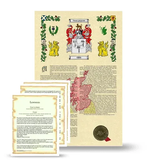 Gibb Armorial History and Symbolism package