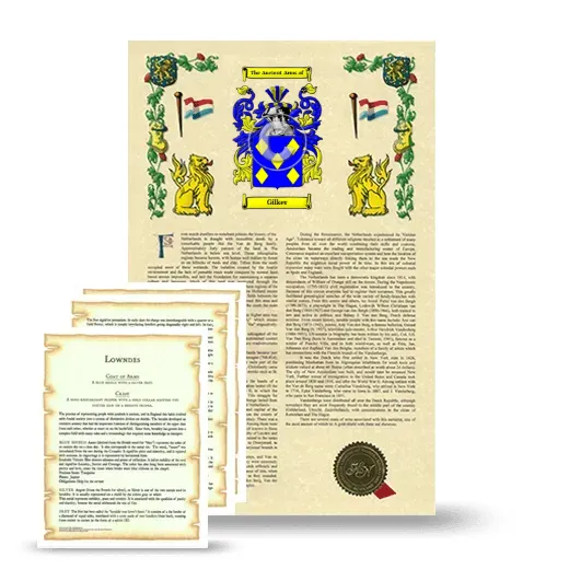 Gilker Armorial History and Symbolism package