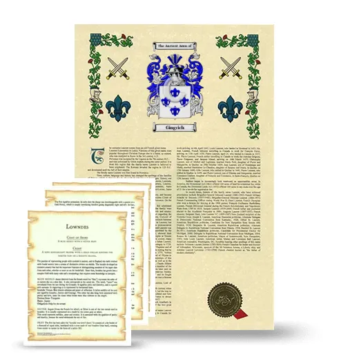 Gingrich Armorial History and Symbolism package
