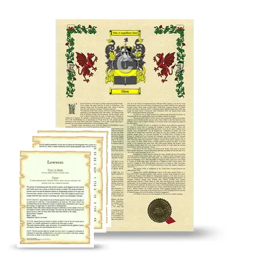 Ginn Armorial History and Symbolism package