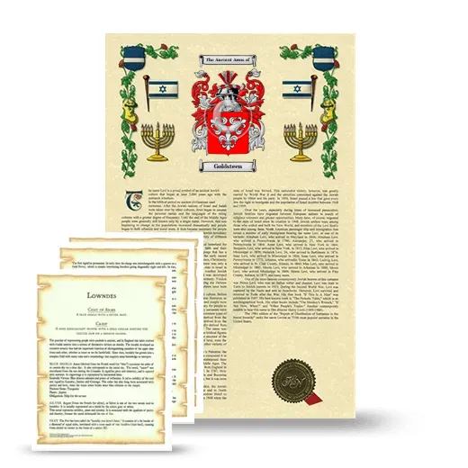 Goldsteen Armorial History and Symbolism package