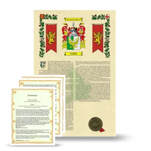 Goodloe Armorial History and Symbolism package