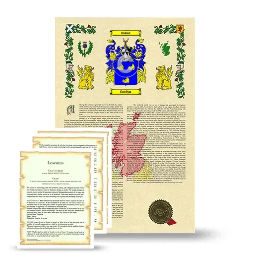 Gordyn Armorial History and Symbolism package