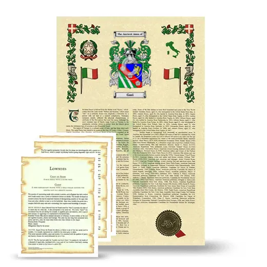 Gori Armorial History and Symbolism package