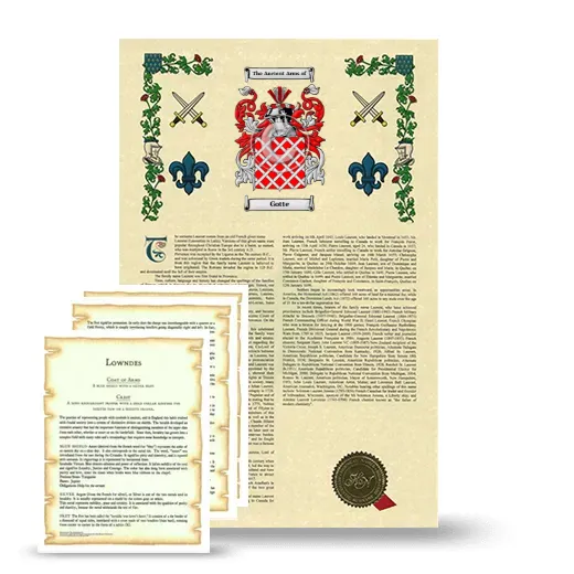 Gotte Armorial History and Symbolism package