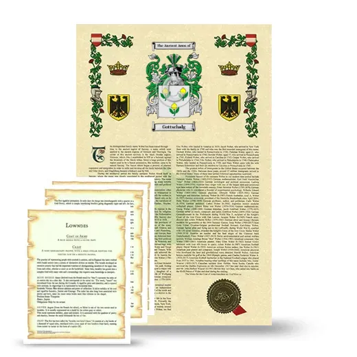 Gottschalg Armorial History and Symbolism package
