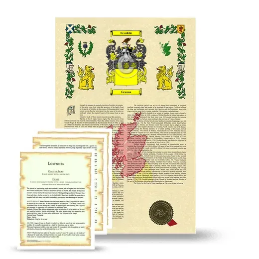 Grams Armorial History and Symbolism package