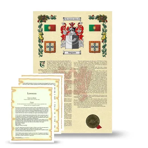Gregorio Armorial History and Symbolism package