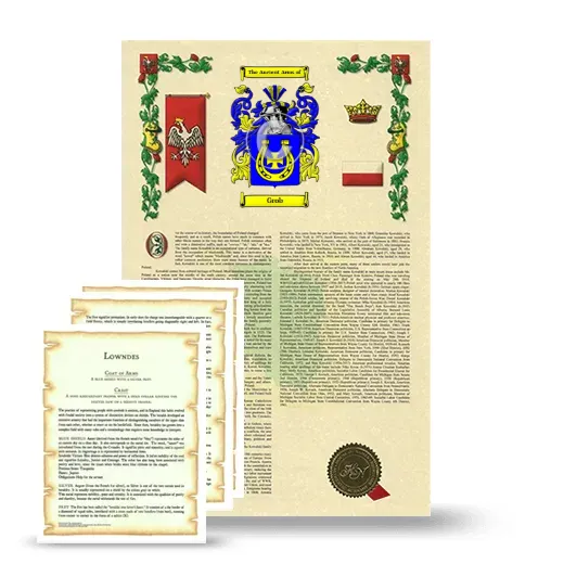 Grob Armorial History and Symbolism package