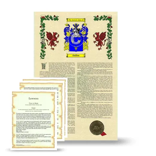 Guillen Armorial History and Symbolism package