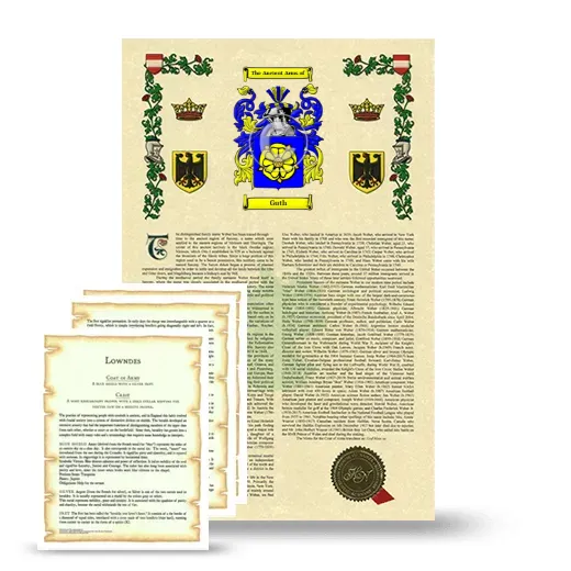 Guth Armorial History and Symbolism package