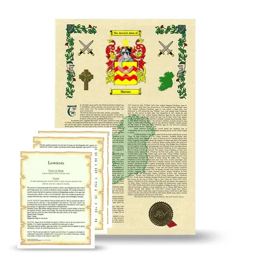 Hacon Armorial History and Symbolism package