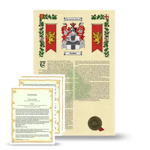 Haddox Armorial History and Symbolism package