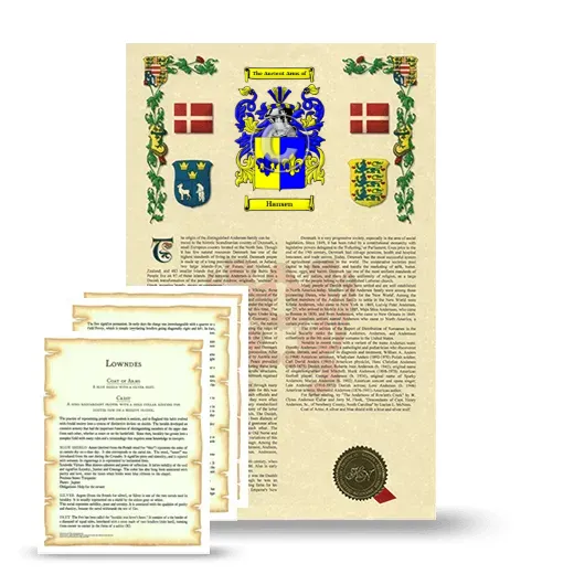 Hansen Armorial History and Symbolism package