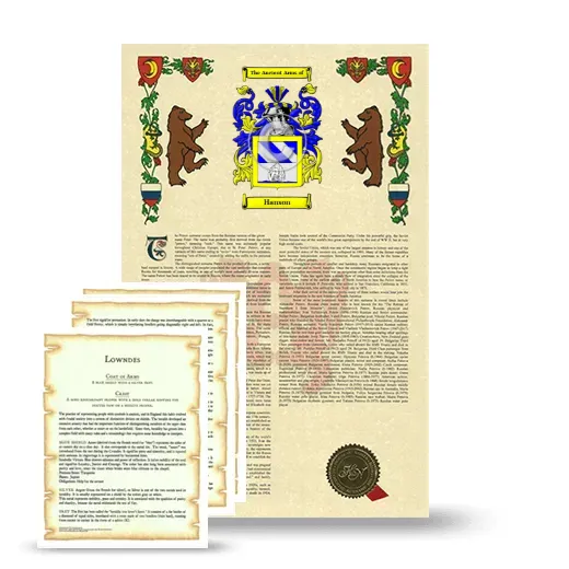 Hanson Armorial History and Symbolism package