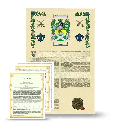 Haupt Armorial History and Symbolism package