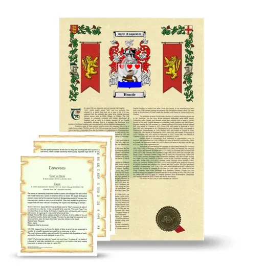 Hearde Armorial History and Symbolism package