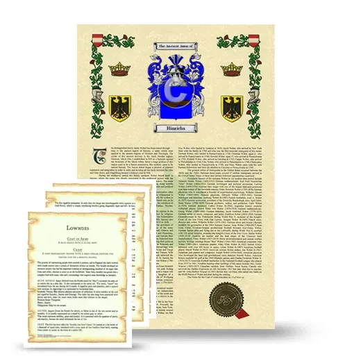 Hinrichs Armorial History and Symbolism package